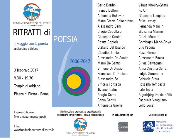 Ritratti di Poesia 2017